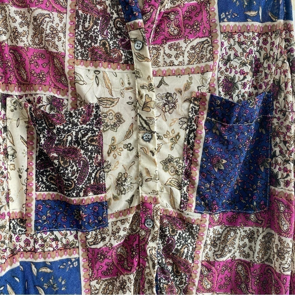 Patchwork halter shirt - Picture 5 of 5